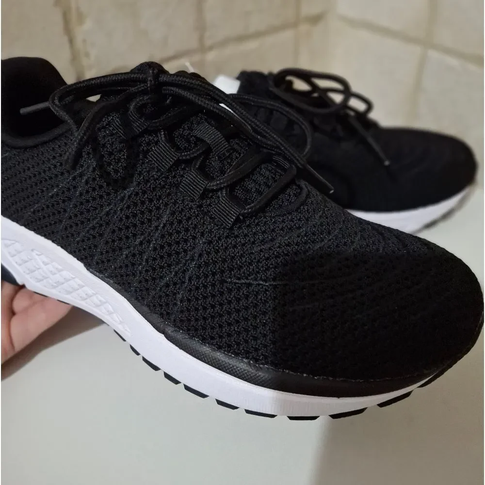 Propet Black Knit Mesh Sneaker Shoes Size 8 NEW